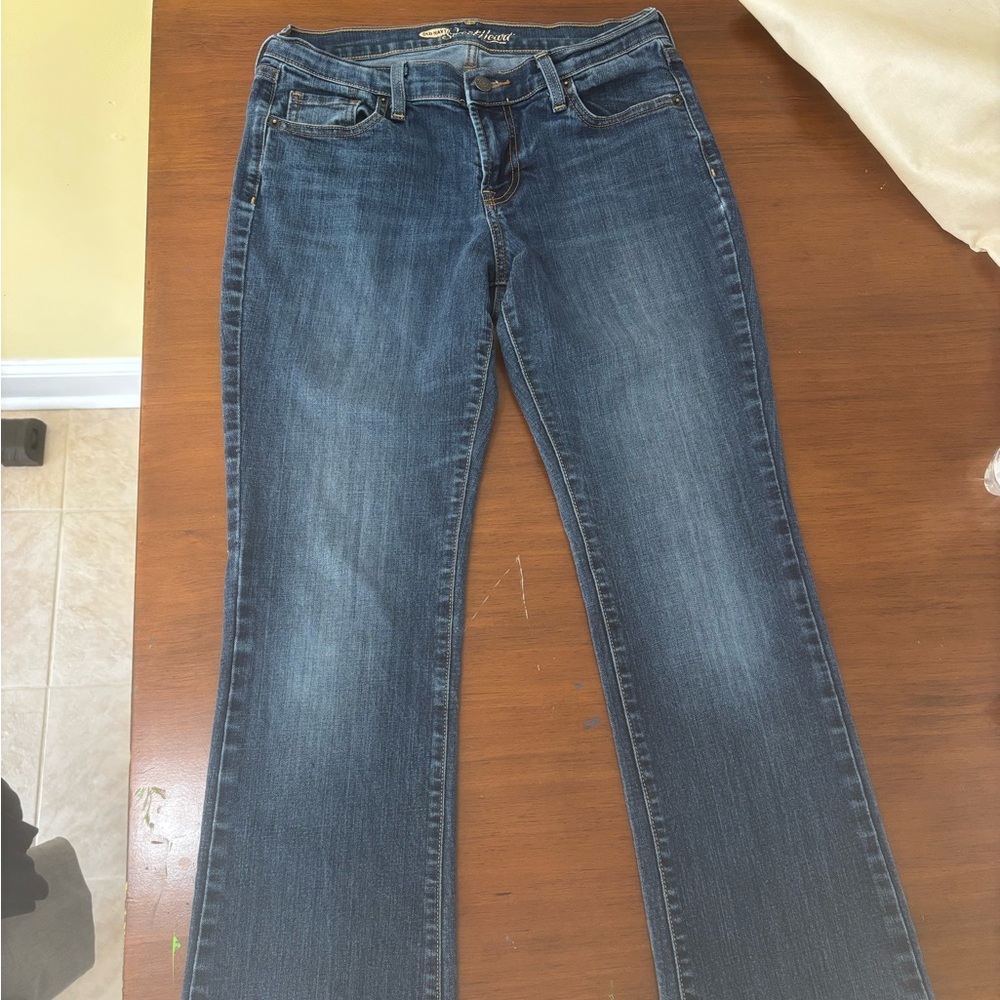 Old Navy Dark Blue Bootcut Curvy Jeans